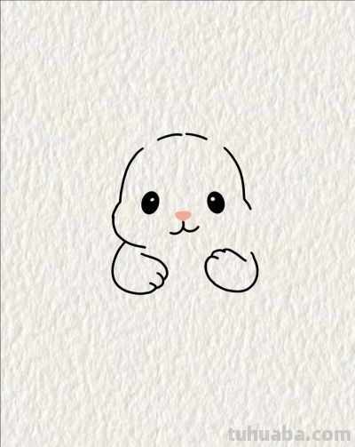 可爱的小兔子丨画个简笔画分享 - 图画吧TUHUABA