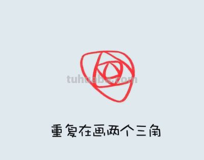 简笔画每日更新之玫瑰花 - 图画吧TUHUABA