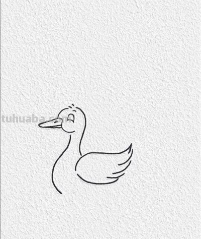 小鸭戏清波 简笔漾童真丨记忆简笔画分享 - 图画吧TUHUABA