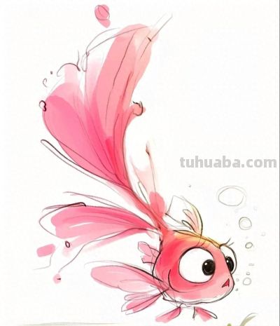 萌趣小金鱼跃出水面 可爱到爆丨绘画师潦草风小金鱼分享 - 今日头条