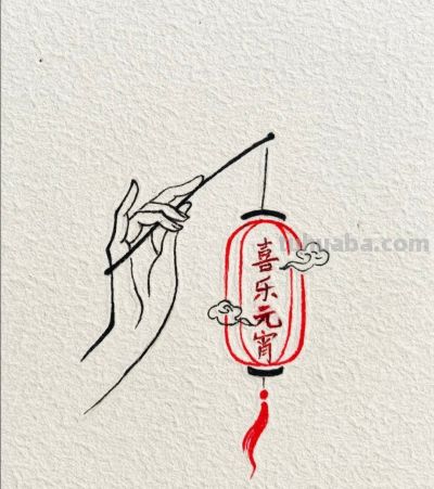 灯暖元夕夜 素手悬红照笑颜丨燕子简笔画分享 - 今日头条