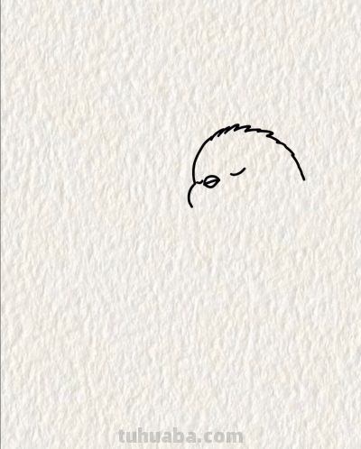 双鸟栖枝头 情意两相投丨画个简笔画分享 - 图画吧TUHUABA