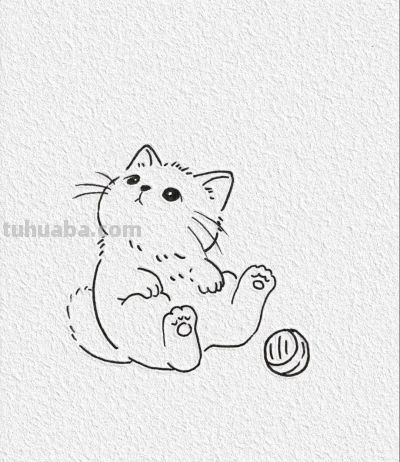 可爱的简笔小猫丨记忆简笔画分享 - 今日头条