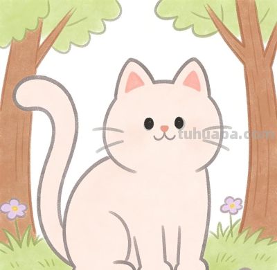 大家好！今天我带大家画猫的简笔画。 - 图画吧TUHUABA