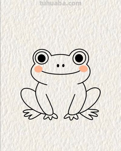 儿童简笔小青蛙丨画个简笔画分享 - 图画吧TUHUABA