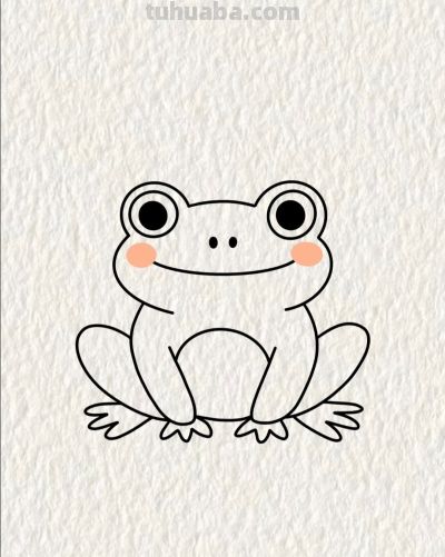 儿童简笔小青蛙丨画个简笔画分享 - 图画吧TUHUABA