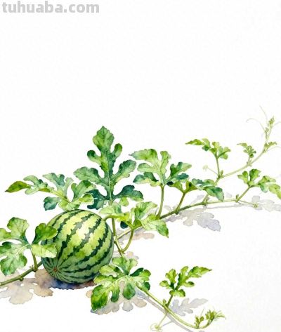 水彩画｜西瓜 - 今日头条