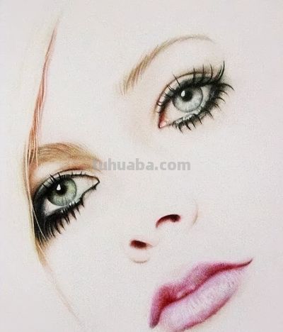 一组优美性感的明星肖像彩铅画！ - 图画吧TUHUABA