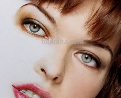 一组优美性感的明星肖像彩铅画！ - 图画吧TUHUABA