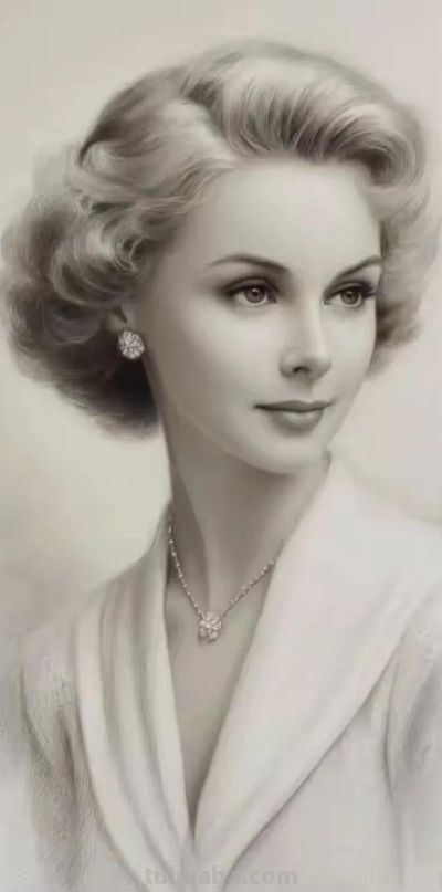 素描美女 - 图画吧TUHUABA