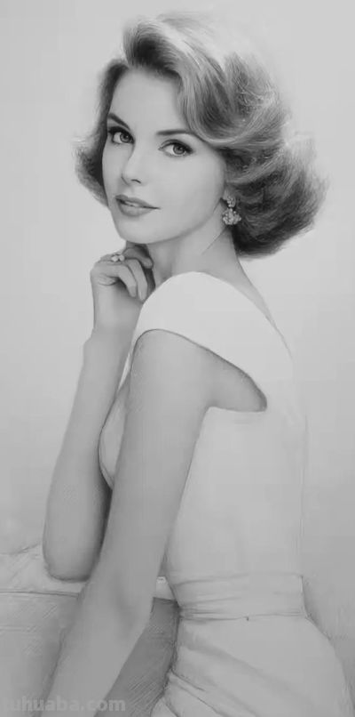 素描美女 - 图画吧TUHUABA