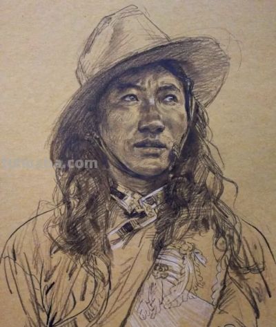 速写名师——梁生作品 - 图画吧TUHUABA