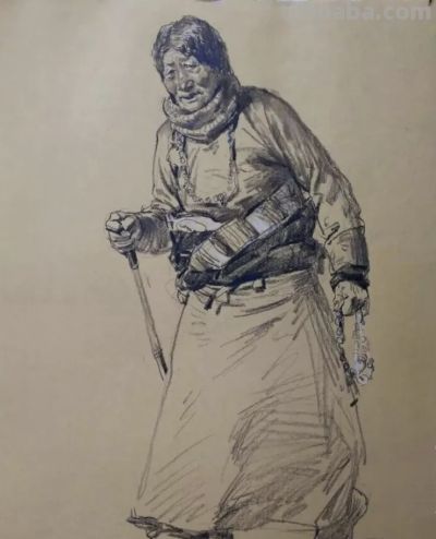 速写名师——梁生作品 - 图画吧TUHUABA