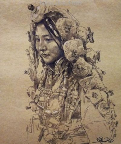 速写名师——梁生作品 - 图画吧TUHUABA