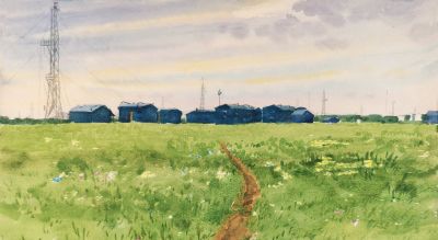 梁栋作品赏，耕耘在田野大地上的水彩 - 图画吧TUHUABA