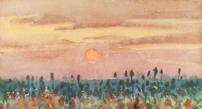 梁栋作品赏，耕耘在田野大地上的水彩 - 图画吧TUHUABA