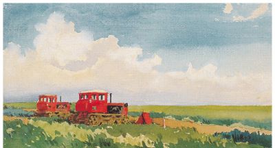 梁栋作品赏，耕耘在田野大地上的水彩 - 图画吧TUHUABA