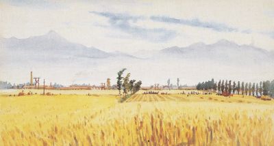 梁栋作品赏，耕耘在田野大地上的水彩 - 图画吧TUHUABA