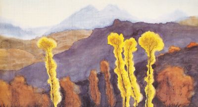 梁栋作品赏，耕耘在田野大地上的水彩 - 图画吧TUHUABA