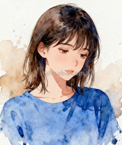 收藏治愈系女生插画｜文艺水彩风 - 图画吧TUHUABA