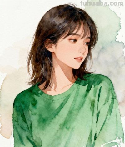 收藏治愈系女生插画｜文艺水彩风 - 图画吧TUHUABA