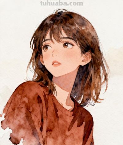 收藏治愈系女生插画｜文艺水彩风 - 图画吧TUHUABA