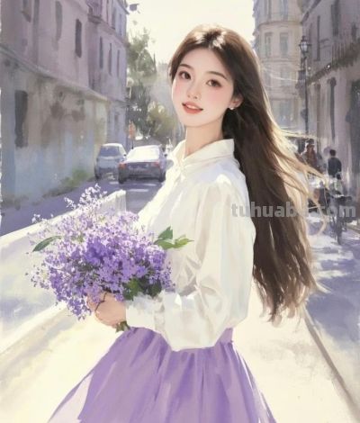 收藏治愈系女生插画｜文艺水彩风 - 图画吧TUHUABA