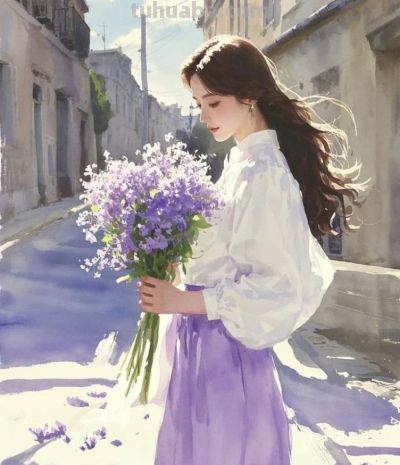 收藏治愈系女生插画｜文艺水彩风 - 图画吧TUHUABA