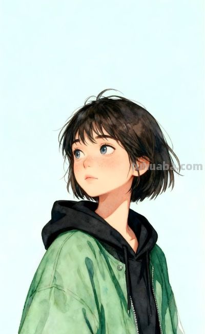 收藏治愈系女生插画｜文艺水彩风 - 图画吧TUHUABA