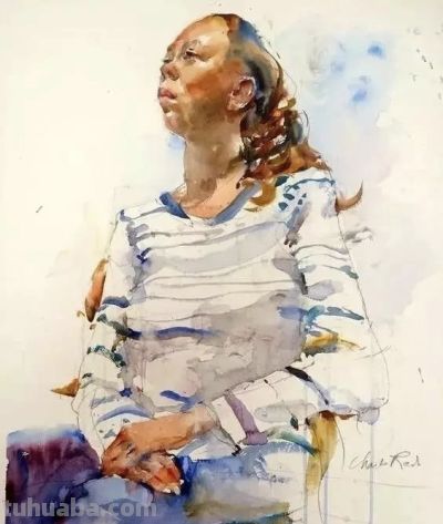 美国水彩画家查尔斯·雷德作品 - 图画吧TUHUABA