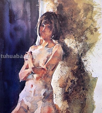 美国水彩画家查尔斯·雷德作品 - 图画吧TUHUABA