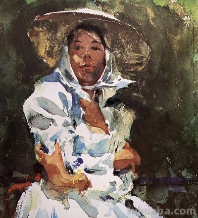 美国水彩画家查尔斯·雷德作品 - 图画吧TUHUABA