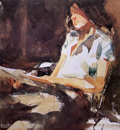 美国水彩画家查尔斯·雷德作品 - 图画吧TUHUABA