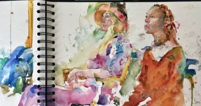 美国水彩画家查尔斯·雷德作品 - 图画吧TUHUABA