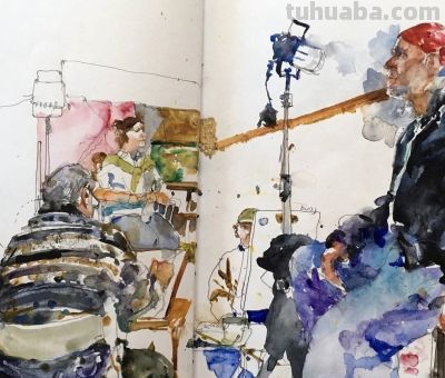 美国水彩画家查尔斯·雷德作品 - 图画吧TUHUABA