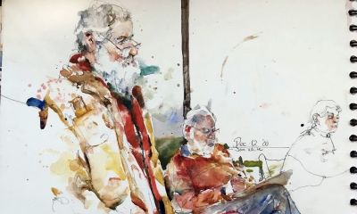 美国水彩画家查尔斯·雷德作品 - 图画吧TUHUABA