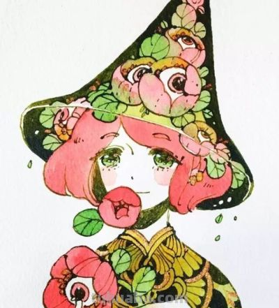 水彩插画，极具才华！ - 图画吧TUHUABA