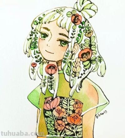 水彩插画，极具才华！ - 图画吧TUHUABA