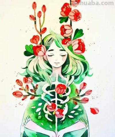 水彩插画，极具才华！ - 图画吧TUHUABA