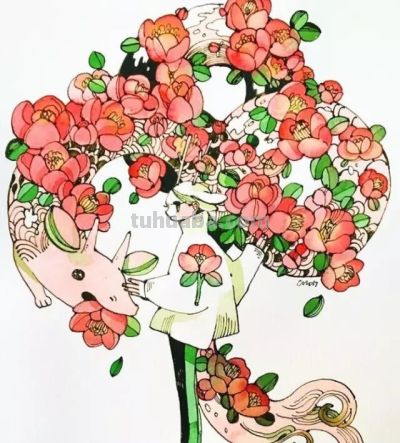 水彩插画，极具才华！ - 图画吧TUHUABA