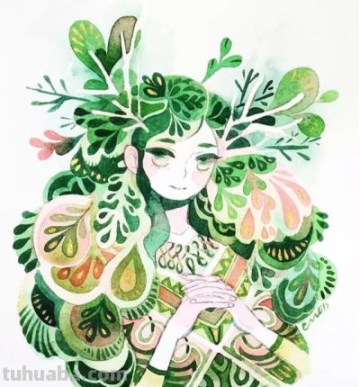 水彩插画，极具才华！ - 图画吧TUHUABA