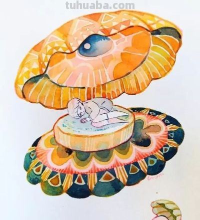 水彩插画，极具才华！ - 图画吧TUHUABA