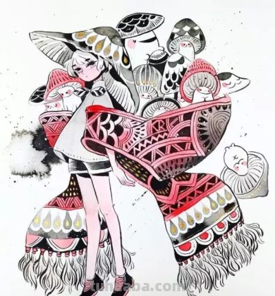 水彩插画，极具才华！ - 图画吧TUHUABA