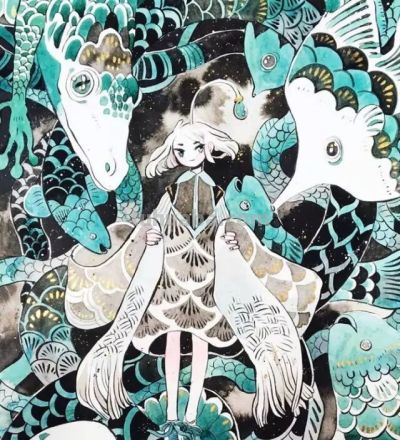 水彩插画，极具才华！ - 图画吧TUHUABA