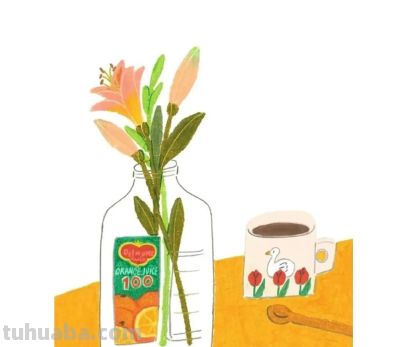 粉嫩柔和的居家静物与花卉｜韩国插画师dalnuun - 图画吧TUHUABA