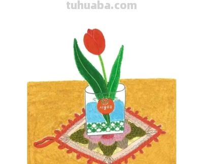 粉嫩柔和的居家静物与花卉｜韩国插画师dalnuun - 图画吧TUHUABA