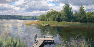 俄罗斯画家斯坦尼斯拉夫·布鲁西洛夫的风景油画 - 图画吧TUHUABA