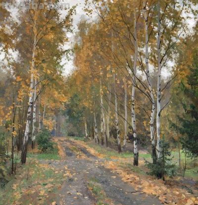 俄罗斯画家斯坦尼斯拉夫·布鲁西洛夫的风景油画 - 图画吧TUHUABA