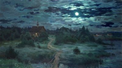 俄罗斯画家斯坦尼斯拉夫·布鲁西洛夫的风景油画 - 图画吧TUHUABA