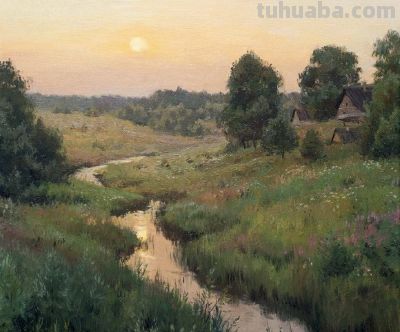 俄罗斯画家斯坦尼斯拉夫·布鲁西洛夫的风景油画 - 图画吧TUHUABA